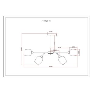 Люстра|Moderli|Moderli V10820-6C Cassy потолочная