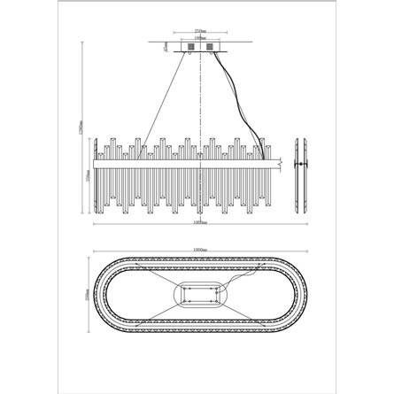 Светильник|Moderli|в стиле модерн Moderli V9090-PL Citro прозрачный хрусталь подвесной