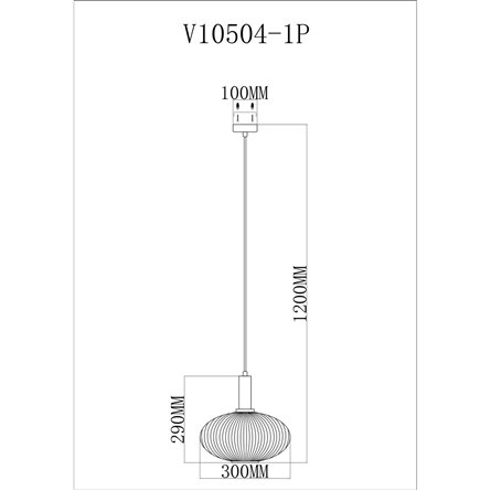 Светильник|Moderli|Moderli V10504-1P Boise подвесной