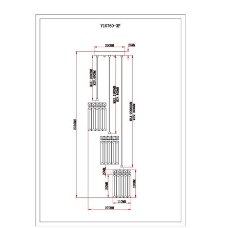 Светильник|Moderli|Moderli V10760-3P Levi подвесной
