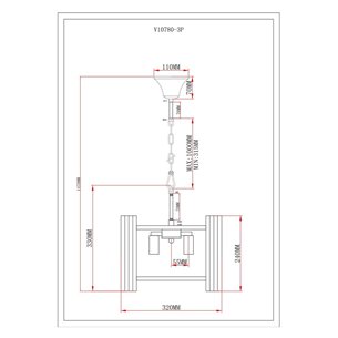 Светильник|Moderli|Moderli V10780-3P Monte подвесной