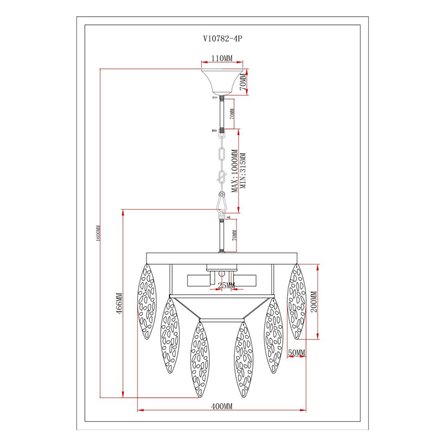 Светильник|Moderli|Moderli V10782-4P Souls подвесной