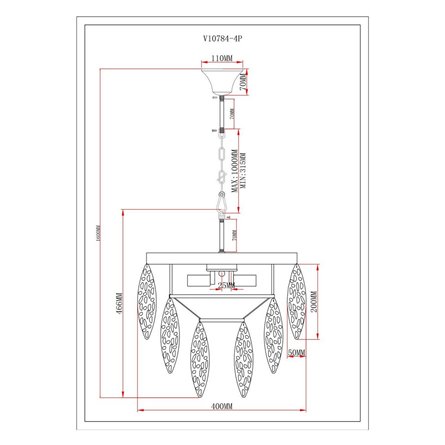 Светильник|Moderli|Moderli V10784-4P Souls подвесной