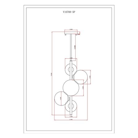 Светильник|Moderli|Moderli V10788-5P Renny подвесной