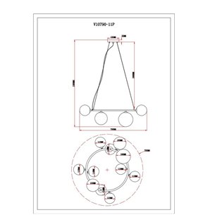 Светильник|Moderli|Moderli V10790-11P Renny подвесной