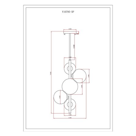 Светильник|Moderli|Moderli V10795-5P Renny подвесной