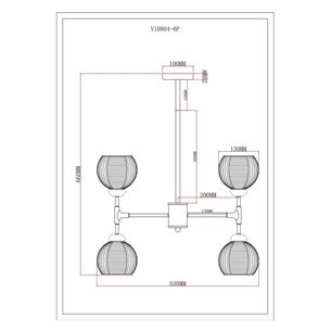Светильник|Moderli|Moderli V10804-6P Arty подвесной