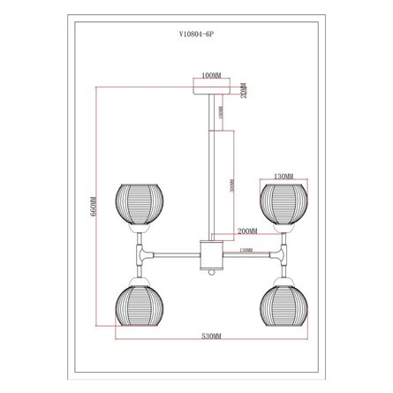 Светильник|Moderli|Moderli V10804-6P Arty подвесной