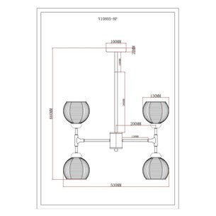 Светильник|Moderli|Moderli V10805-8P Arty подвесной