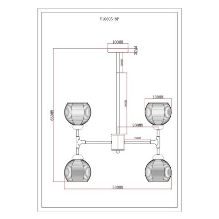 Светильник|Moderli|Moderli V10805-8P Arty подвесной