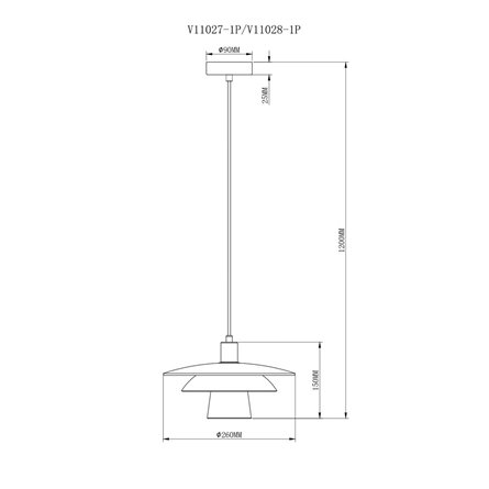 Светильник подвесной Moderli V11028-1P Sydney