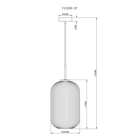 Светильник подвесной Moderli V11030-1P Ivory