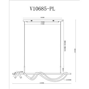 Светильник|Moderli|V10685-PL True подвесной светодиодный