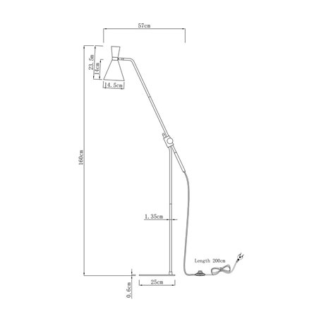 Торшер|Moderli|Moderli V10997-F Page в дизайнерском стиле