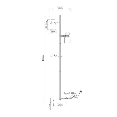 Торшер|Moderli|Moderli V11005-F Hadley в дизайнерском стиле
