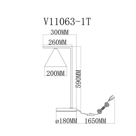 Настольная лампа|Moderli|V11063-1T Omaha с мраморным основанием