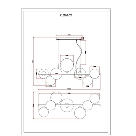 Светильник подвесной Moderli V10796-7P Renny