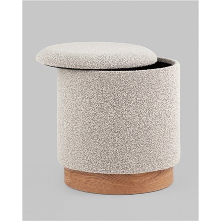 Пуф|Stool Group|с ящиком Холли S букле бежевый
