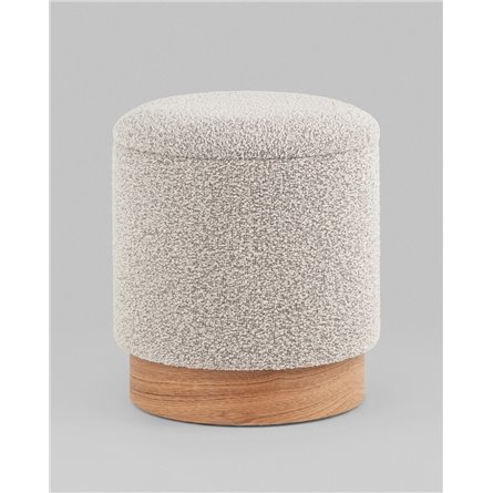Пуф|Stool Group|с ящиком Холли XS букле бежевый