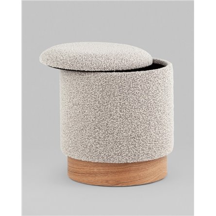 Пуф|Stool Group|с ящиком Холли XS букле бежевый