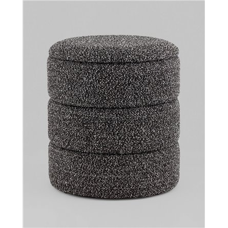 Пуф|Stool Group|с ящиком Hive S букле черный меланж