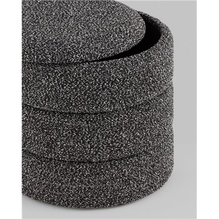 Пуф|Stool Group|с ящиком Hive S букле черный меланж