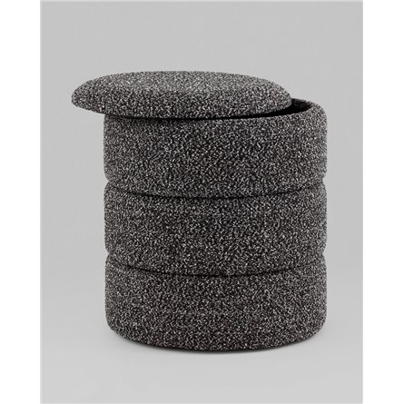 Пуф|Stool Group|с ящиком Hive S букле черный меланж