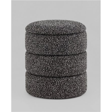 Пуф|Stool Group|с ящиком Hive XS букле черный меланж