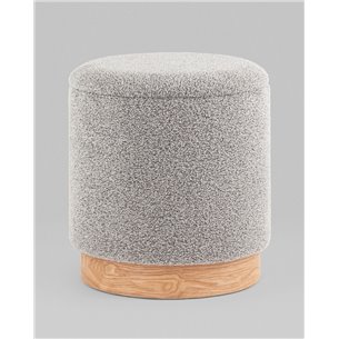 Пуф|Stool Group|с ящиком Холли S букле серый