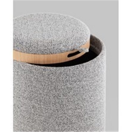 Пуф|Stool Group|с ящиком Хюгге S букле серый