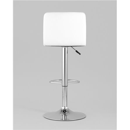 Стул барный|Stool Group|Малави LITE белый поворотно-подъемный механизм газ-лифт обивка сиденья из искусственной к