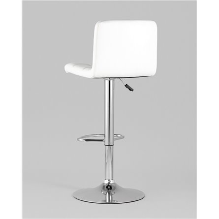Стул барный|Stool Group|Малави LITE белый поворотно-подъемный механизм газ-лифт обивка сиденья из искусственной к