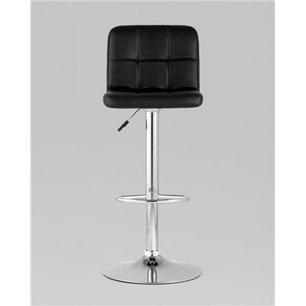 Стул барный|Stool Group|Малави LITE черный поворотно-подъемный механизм газ-лифт обивка сиденья из искусственной