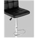 Стул барный|Stool Group|Малави LITE черный поворотно-подъемный механизм газ-лифт обивка сиденья из искусственной Стул барный|Stool Group|Малави LITE черный поворотно-подъемный механизм газ-лифт обивка сиденья из искусственной