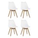 Стул FRANKFURT белый 4 шт.