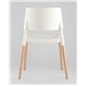 Комплект из четырех стульев|Stool Group|BISTRO белый пластик ножки из массива бука Комплект из четырех стульев|Stool Group|BISTRO белый пластик ножки из массива бука