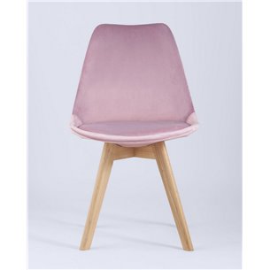 Комплект из четырех стульев|Stool Group|FRANKFURT велюр розовый ножки массив бука