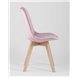 Комплект из четырех стульев|Stool Group|FRANKFURT велюр розовый ножки массив бука Комплект из четырех стульев|Stool Group|FRANKFURT велюр розовый ножки массив бука