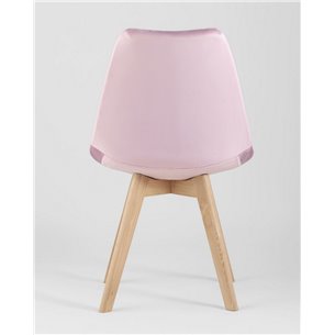 Комплект из четырех стульев|Stool Group|FRANKFURT велюр розовый ножки массив бука