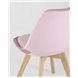 Комплект из четырех стульев|Stool Group|FRANKFURT велюр розовый ножки массив бука Комплект из четырех стульев|Stool Group|FRANKFURT велюр розовый ножки массив бука