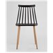 Комплект из четырех стульев|Stool Group|Морган черный, ножки металлические с принтом под дерево Комплект из четырех стульев|Stool Group|Морган черный, ножки металлические с принтом под дерево