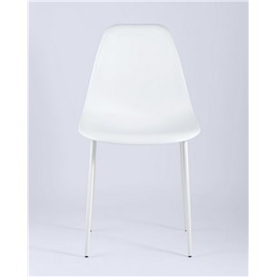 Комплект из четырех стульев|Stool Group|KON белый пластик ножки металл