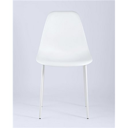 Комплект из четырех стульев|Stool Group|KON белый пластик ножки металл