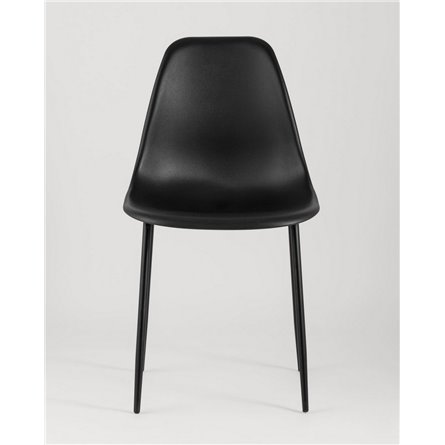 Комплект из четырех стульев|Stool Group|KON черный пластик ножки металл