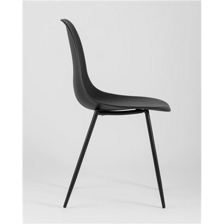 Комплект из четырех стульев|Stool Group|KON черный пластик ножки металл