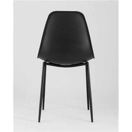Комплект из четырех стульев|Stool Group|KON черный пластик ножки металл