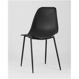 Комплект из четырех стульев|Stool Group|KON черный пластик ножки металл