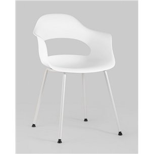 Комплект из четырех стульев|Stool Group|Lady пластик белый ножки металл
