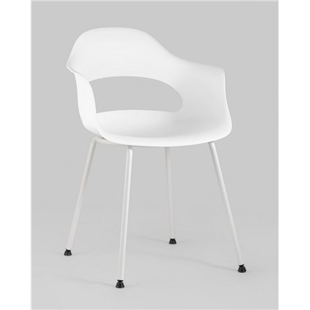 Комплект из четырех стульев|Stool Group|Lady пластик белый ножки металл