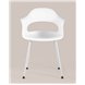 Комплект из четырех стульев|Stool Group|Lady пластик белый ножки металл Комплект из четырех стульев|Stool Group|Lady пластик белый ножки металл